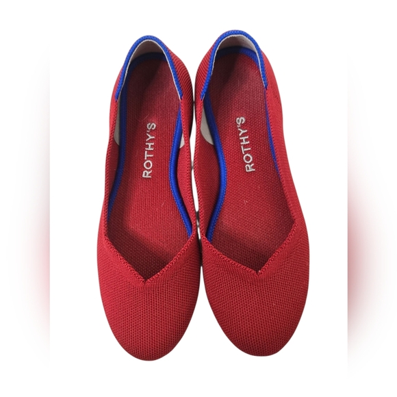 Red Women's Ballet Red Flats Size 6 - Picture 4 of 9